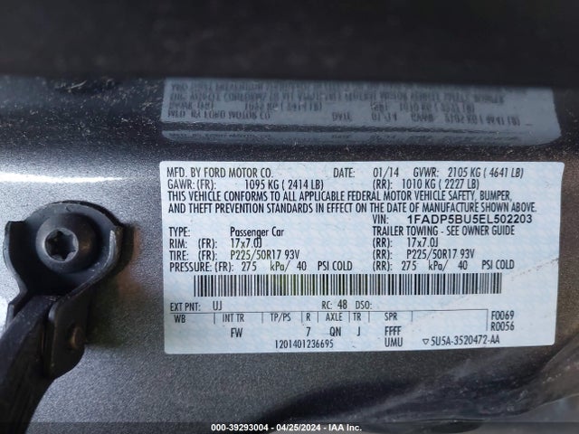 Ford C-max Hybrid Sel 2014 1FADP5BU5EL502203 Image 9