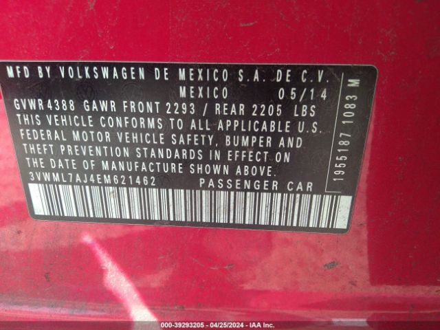 3VWML7AJ4EM621462 Volkswagen Jetta Sportwagen 2.0l Tdi