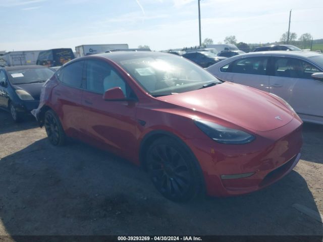 Продаж на аукціоні авто 2022 Tesla Model Y Performance Dual Motor All-wheel Drive, vin: 7SAYGDEF5NF462312, номер лоту: 39293269