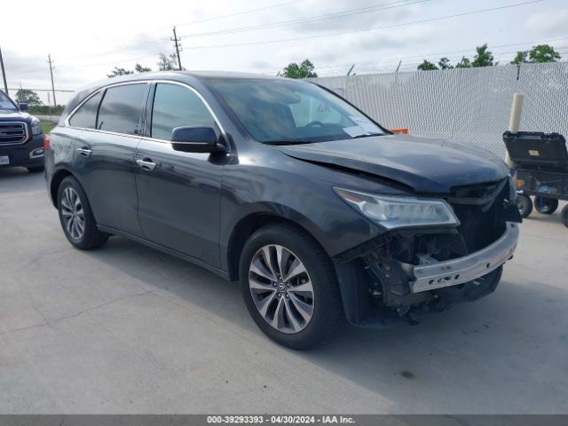 Auction sale of the 2015 Acura Mdx Technology Package, vin: 5FRYD3H46FB008242, lot number: 39293393