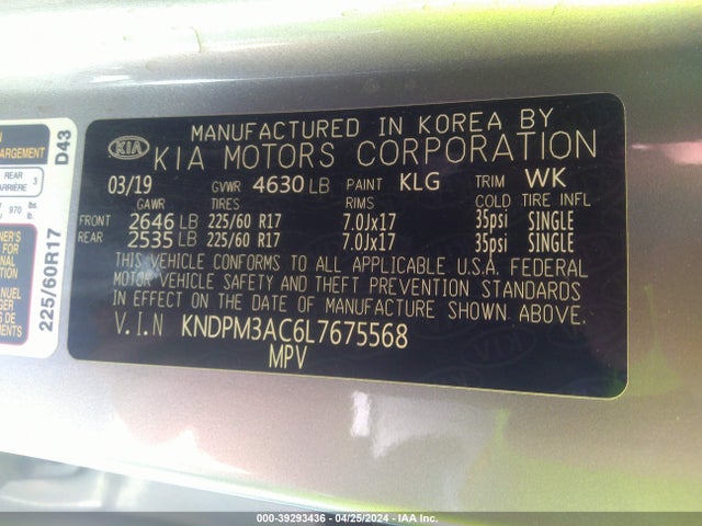 KIA Sportage Lx 2020 KNDPM3AC6L7675568 Image 9