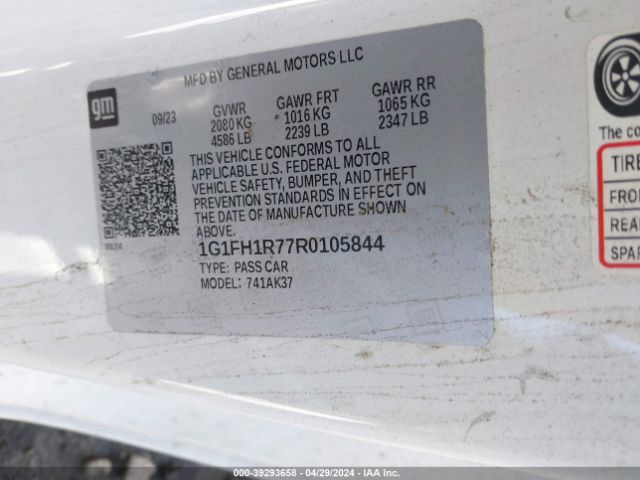 1G1FH1R77R0105844 Chevrolet Camaro Rwd  2ss