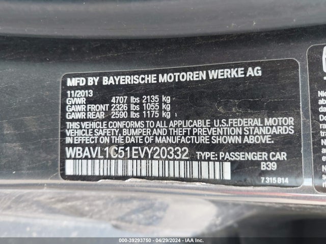 BMW X1 Xdrive28i 2014 WBAVL1C51EVY20332 Image 9