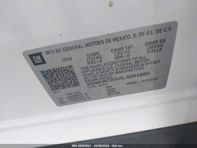 Chevrolet Blazer Fwd 2lt 2020 3GNKBCRSXLS601865 Image 9