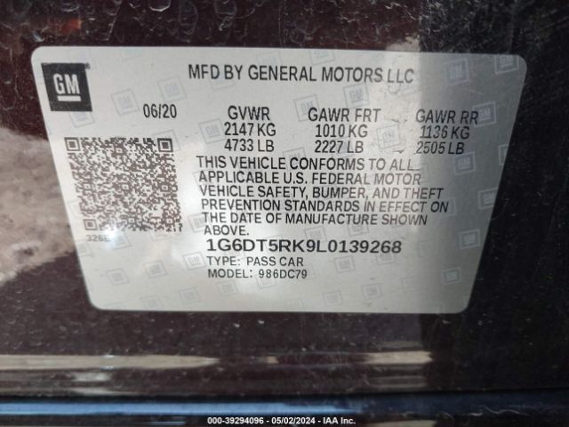 1G6DT5RK9L0139268 Cadillac Ct5 Premium Luxury