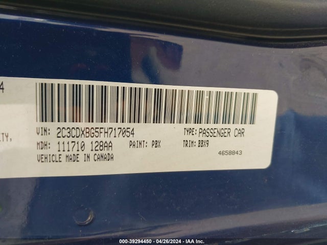 Dodge Charger Se 2015 2C3CDXBG5FH717054 Image 9