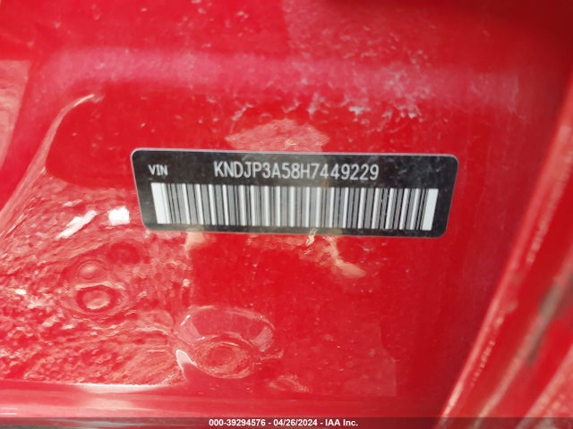 KIA SOUL + 2017 KNDJP3A58H7449229 Image 9
