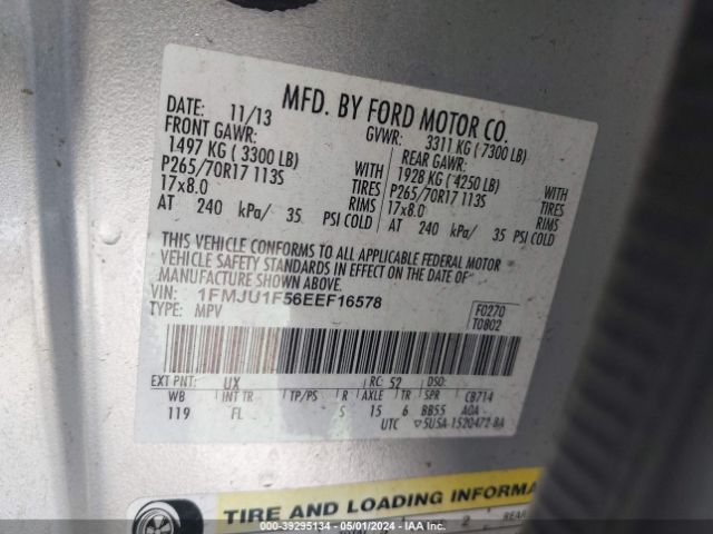 1FMJU1F56EEF16578 Ford Expedition Xl