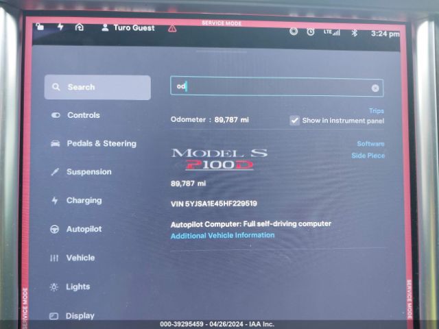 5YJSA1E45HF229519 Tesla Model S 100d/60d/75d/90d/p100d