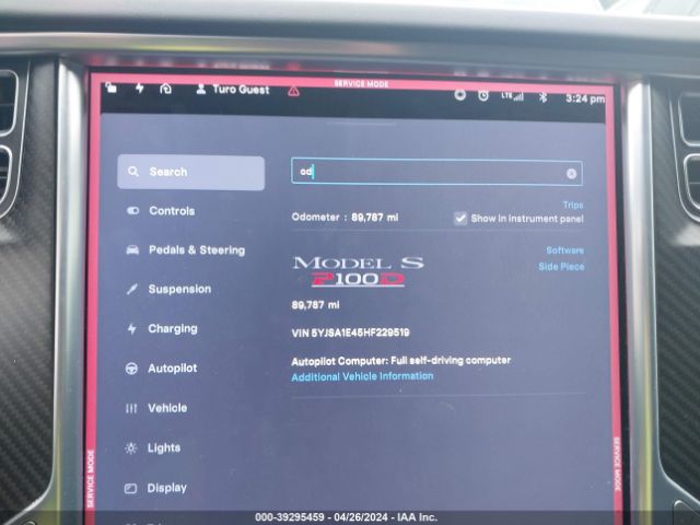 5YJSA1E45HF229519 Tesla Model S 100d/60d/75d/90d/p100d