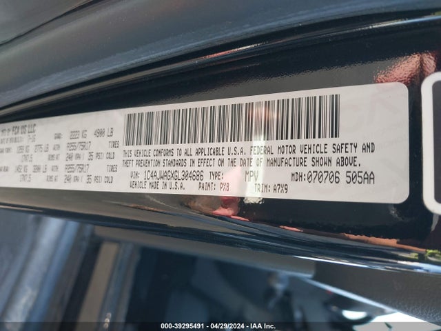 1C4AJWAGXGL304686 Jeep Wrangler Sport