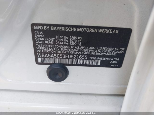 WBA5A5C53FD521655 BMW 528I