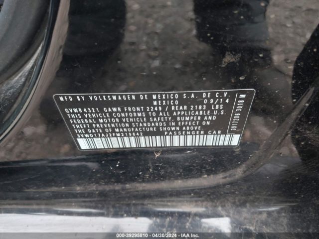 3VWD17AJ2FM219642 Volkswagen Jetta 1.8t Sport