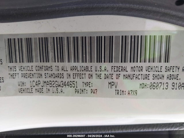 1C4PJMAB2GW344651 Jeep Cherokee Altitude