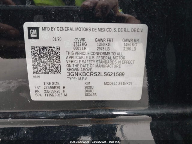 Chevrolet Blazer Fwd 2lt 2020 3GNKBCRS2LS621589 Image 9