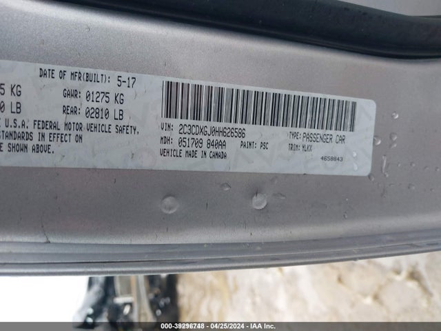 2C3CDXGJ0HH626586 Dodge Charger Daytona 392 Rwd