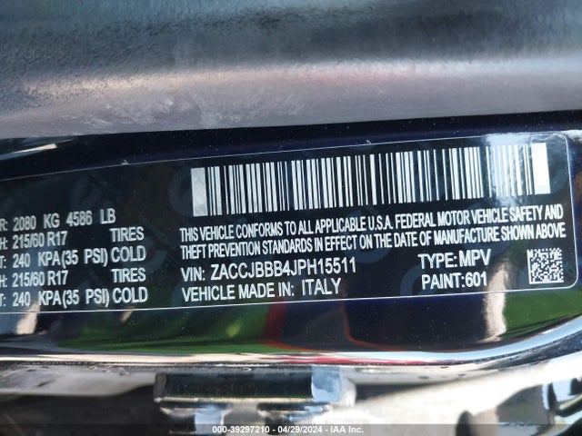 Jeep Renegade Latitude 4x4 2018 ZACCJBBB4JPH15511 Image 9