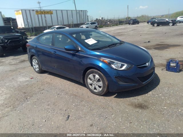 Auction sale of the 2016 Hyundai Elantra Se, vin: 5NPDH4AE6GH796360, lot number: 39297279