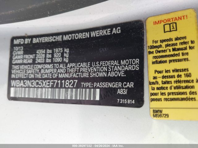 WBA3N3C5XEF711827 BMW 428i