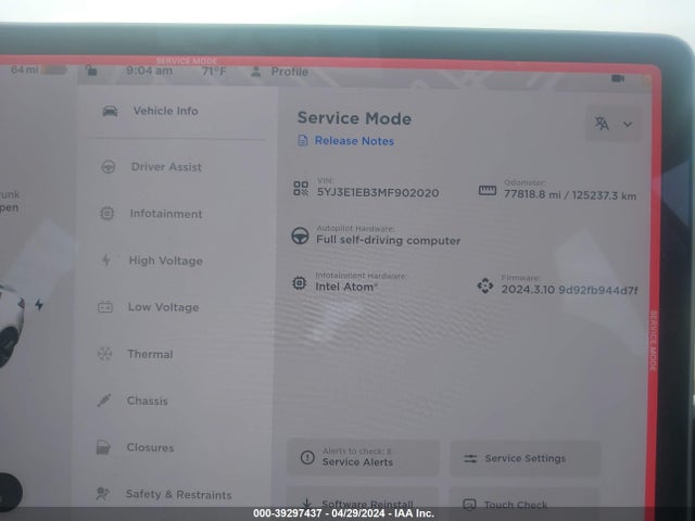 Tesla Model 3 Long Range Dual Motor All-wheel Drive 2021 5YJ3E1EB3MF902020 Image 7