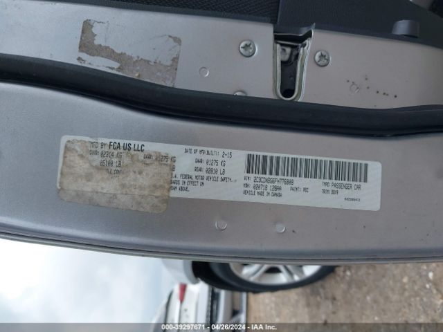 2C3CDXBG6FH776808 Dodge Charger Se