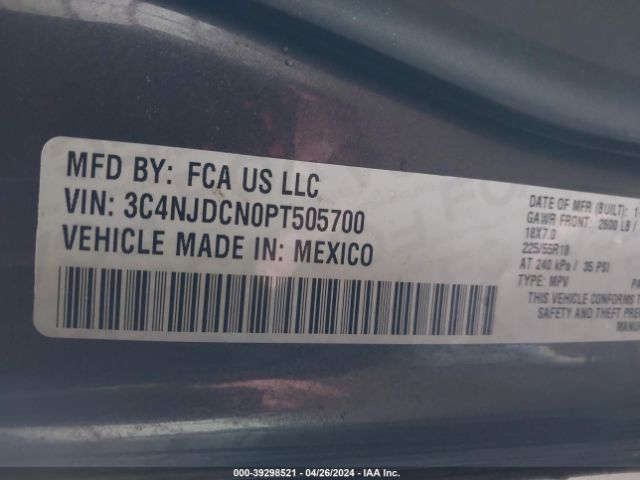 3C4NJDCN0PT505700 Jeep Compass Limited 4x4