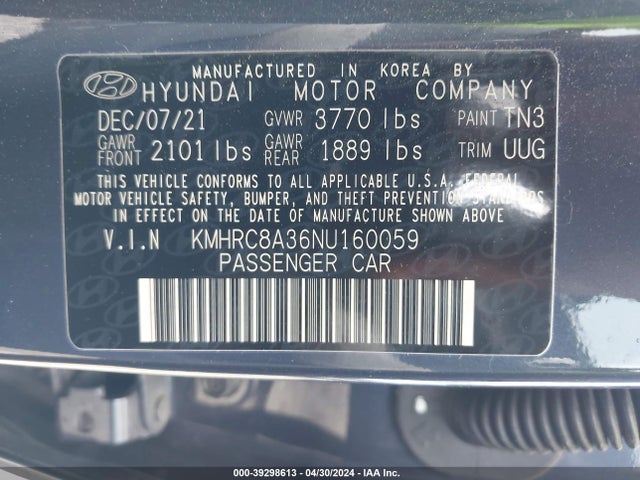 Hyundai Venue Limited 2022 KMHRC8A36NU160059 Image 9