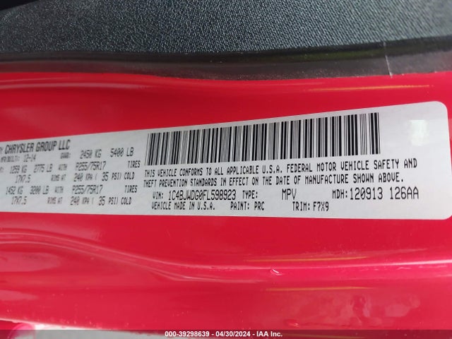 1C4BJWDG0FL598923 Jeep Wrangler Unlimited Freedom Edition