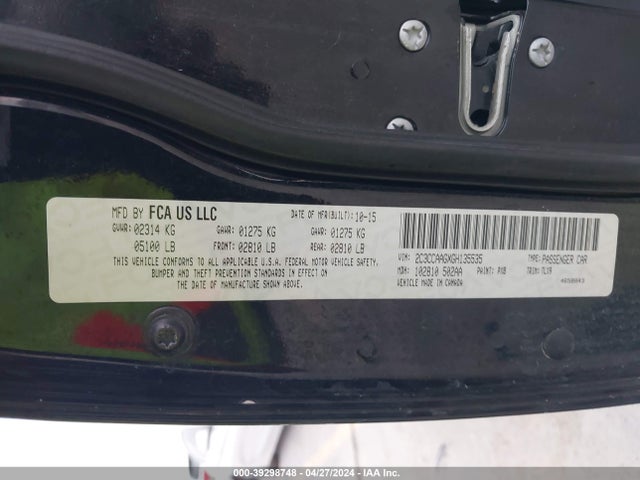 Chrysler 300 Limited 2016 2C3CCAAGXGH135535 Image 9