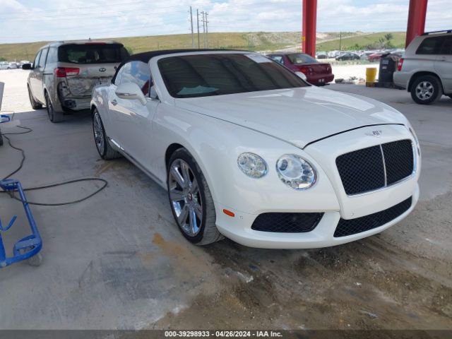 2013 Bentley Continental Gtc V8 მანქანა იყიდება აუქციონზე, vin: SCBGT3ZA3DC084602, აუქციონის ნომერი: 39298933