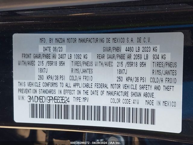 3MVDMBDY9PM563524 Mazda Cx-30 2.5 Turbo Premium