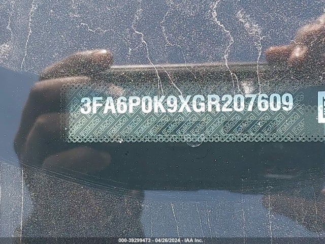 Ford Fusion Titanium 2016 3FA6P0K9XGR207609 Image 9