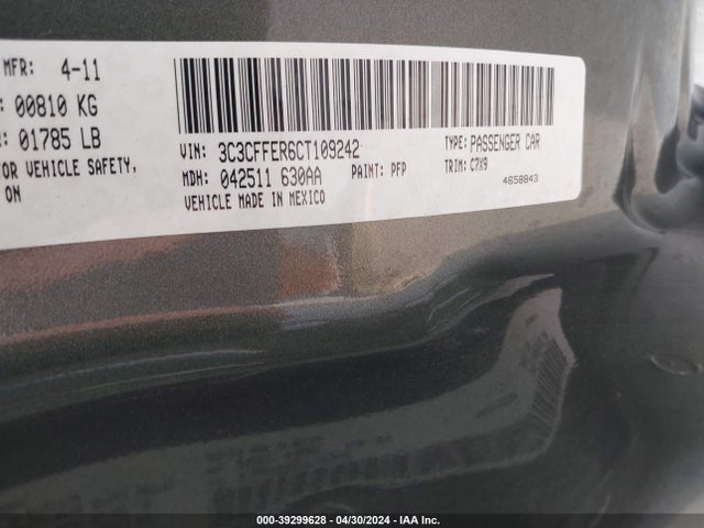 2012 FIAT 500C 3C3CFFER6CT109242 Photo 8