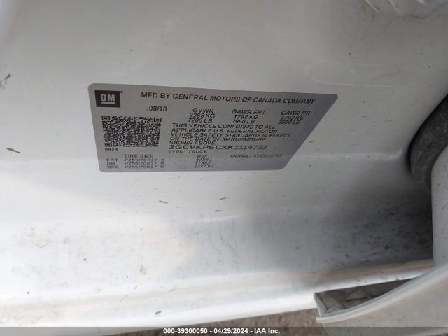Chevrolet Silverado 1500 Ld Lt 2019 2GCVKPECXK1114722 Image 9