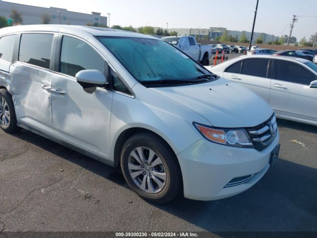 Auction sale of the 2014 Honda Odyssey Ex-l, vin: 5FNRL5H62EB039363, lot number: 39300230