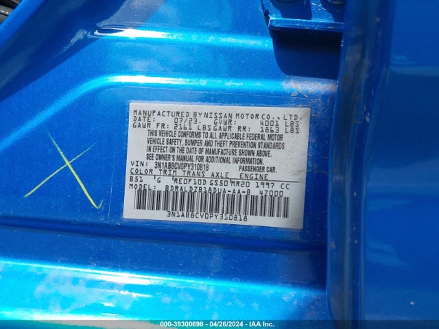 Nissan Sentra Sv Xtronic Cvt 2023 3N1AB8CV0PY310818 Image 9