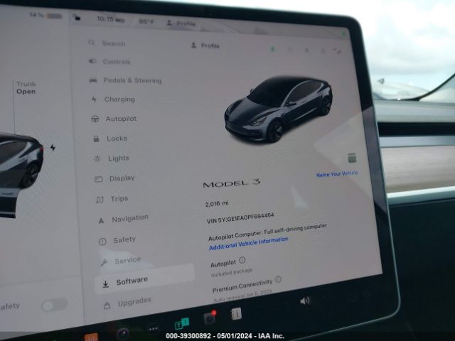 5YJ3E1EA0PF694464 Tesla Model 3 Rear-wheel Drive