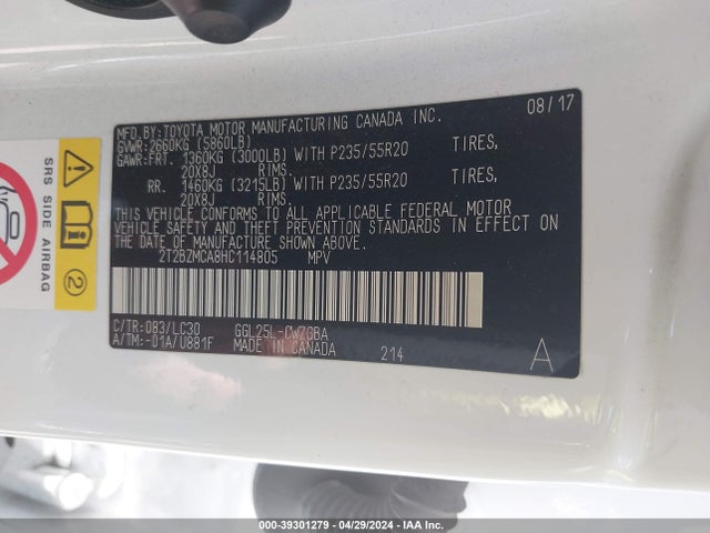 2T2BZMCA8HC114805 Lexus Rx 350 F Sport