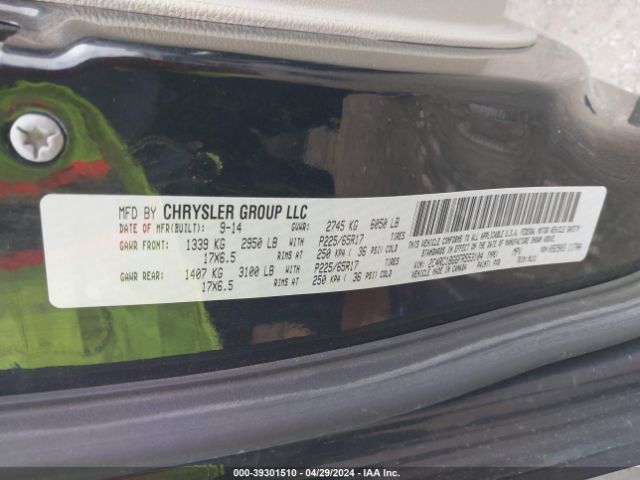 2C4RC1BG6FR553104 Chrysler Town & Country Touring