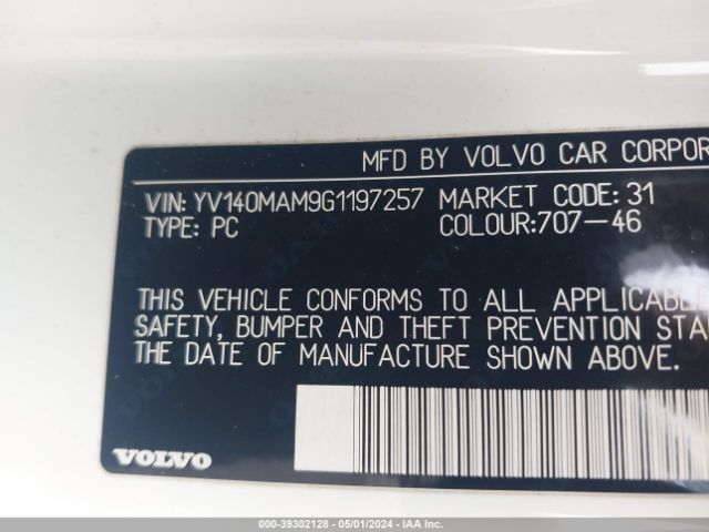 YV140MAM9G1197257 Volvo S80 T5 Drive-e Platinum