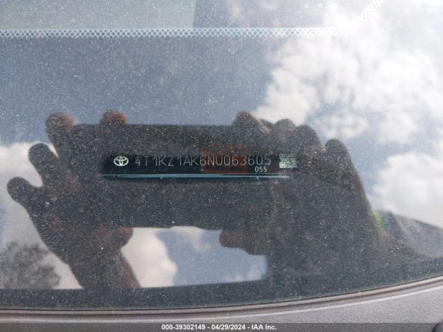 4T1KZ1AK6NU063605 Toyota Camry Xse V6