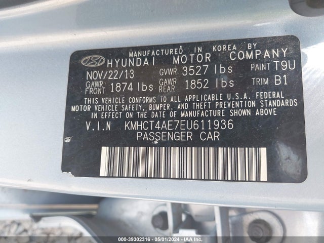 Hyundai ACCENT GLS 2014 KMHCT4AE7EU611936 Image 9