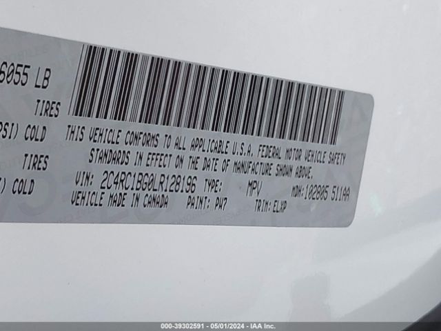 2C4RC1BG0LR128196 Chrysler Pacifica Touring L