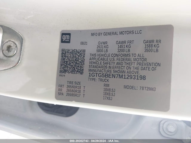 1GTG5BEN7M1293198 GMC Canyon 2wd  Short Box Elevation Standard