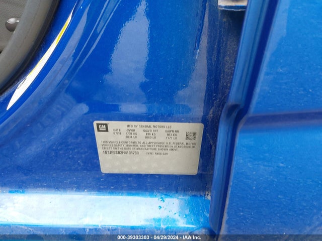 Chevrolet Sonic Premier Auto 2017 1G1JF5SB2H4101780 Image 9