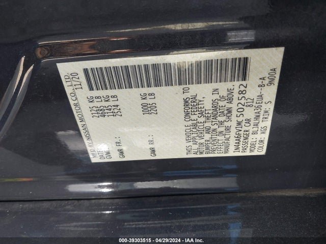 Nissan Maxima Platinum Xtronic Cvt 2021 1N4AA6FV1MC502582 Image 9