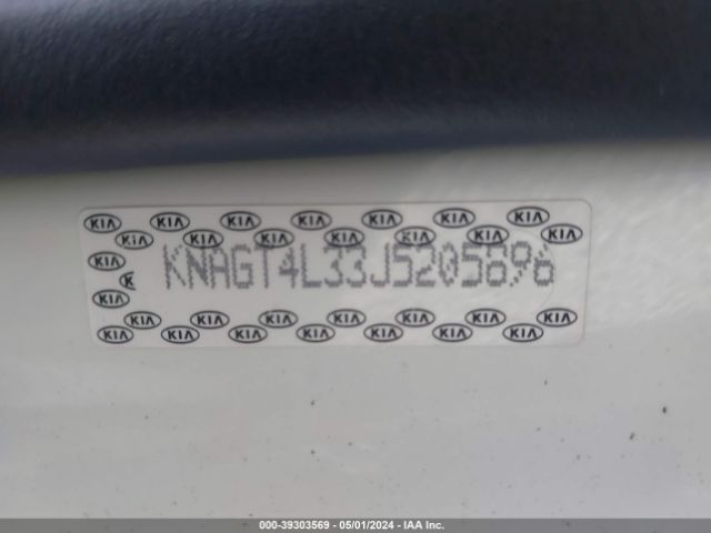 KNAGT4L33J5205896 KIA Optima Lx