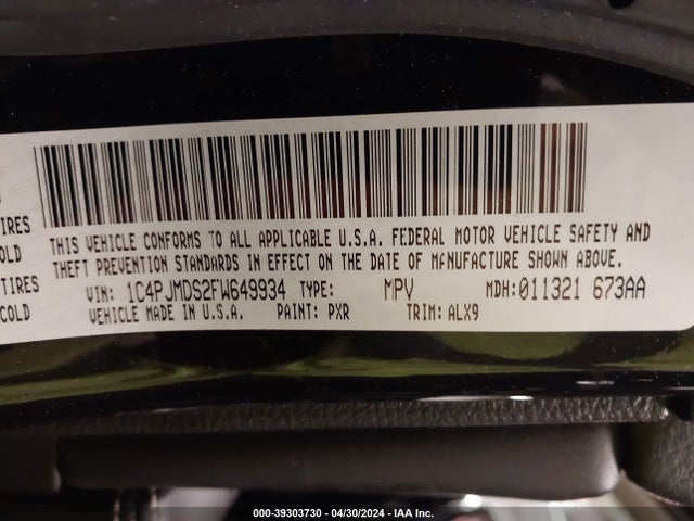 Jeep Cherokee Limited 2015 1C4PJMDS2FW649934 Image 9