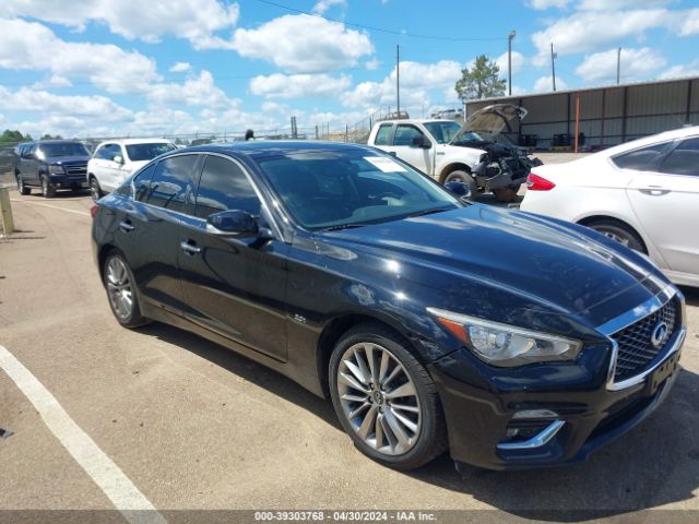 2018 Infiniti Q50 3.0t Luxe მანქანა იყიდება აუქციონზე, vin: JN1EV7AR1JM436172, აუქციონის ნომერი: 39303768