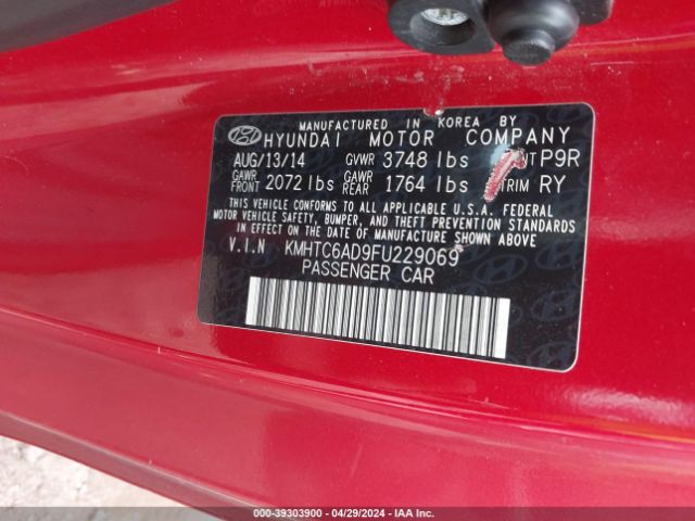 KMHTC6AD9FU229069 Hyundai Veloster